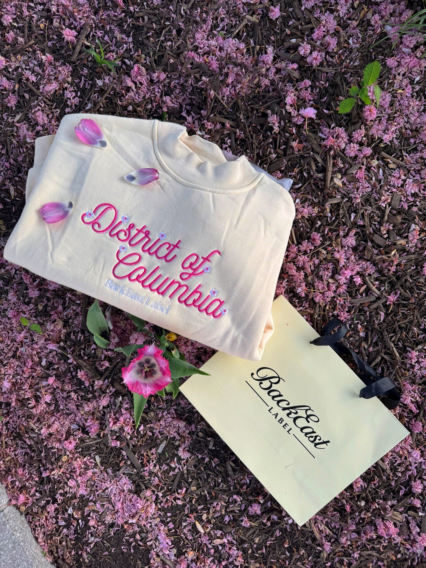 Spring & Cherry Blossom Mockneck